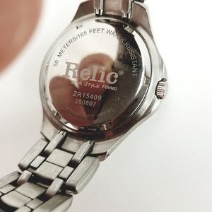 Relic Wet Zr549 Chrome Blue Dial 